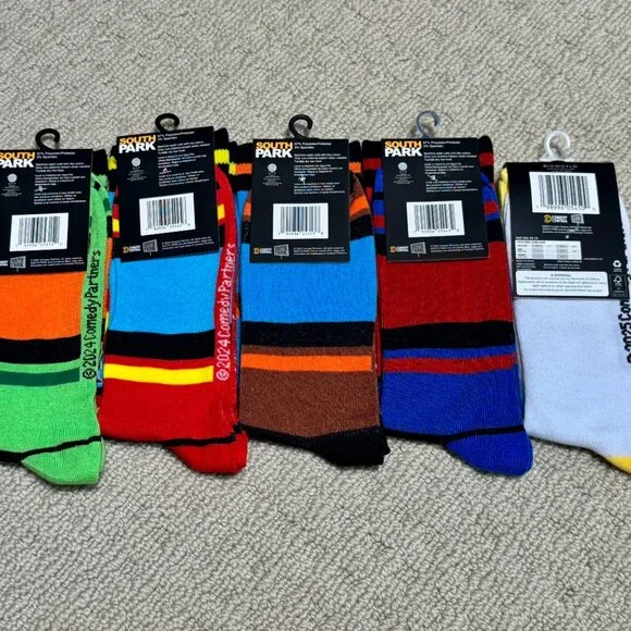 5 South Park New Novelty Crew Socks Size 6-12/13 - Men's/Women's - - Picture 2 of 2